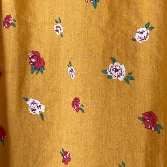 🦃 Anthropologie Maeve Phyllis Long Sleeve Button Down Floral Blouse - Picture 9 of 13